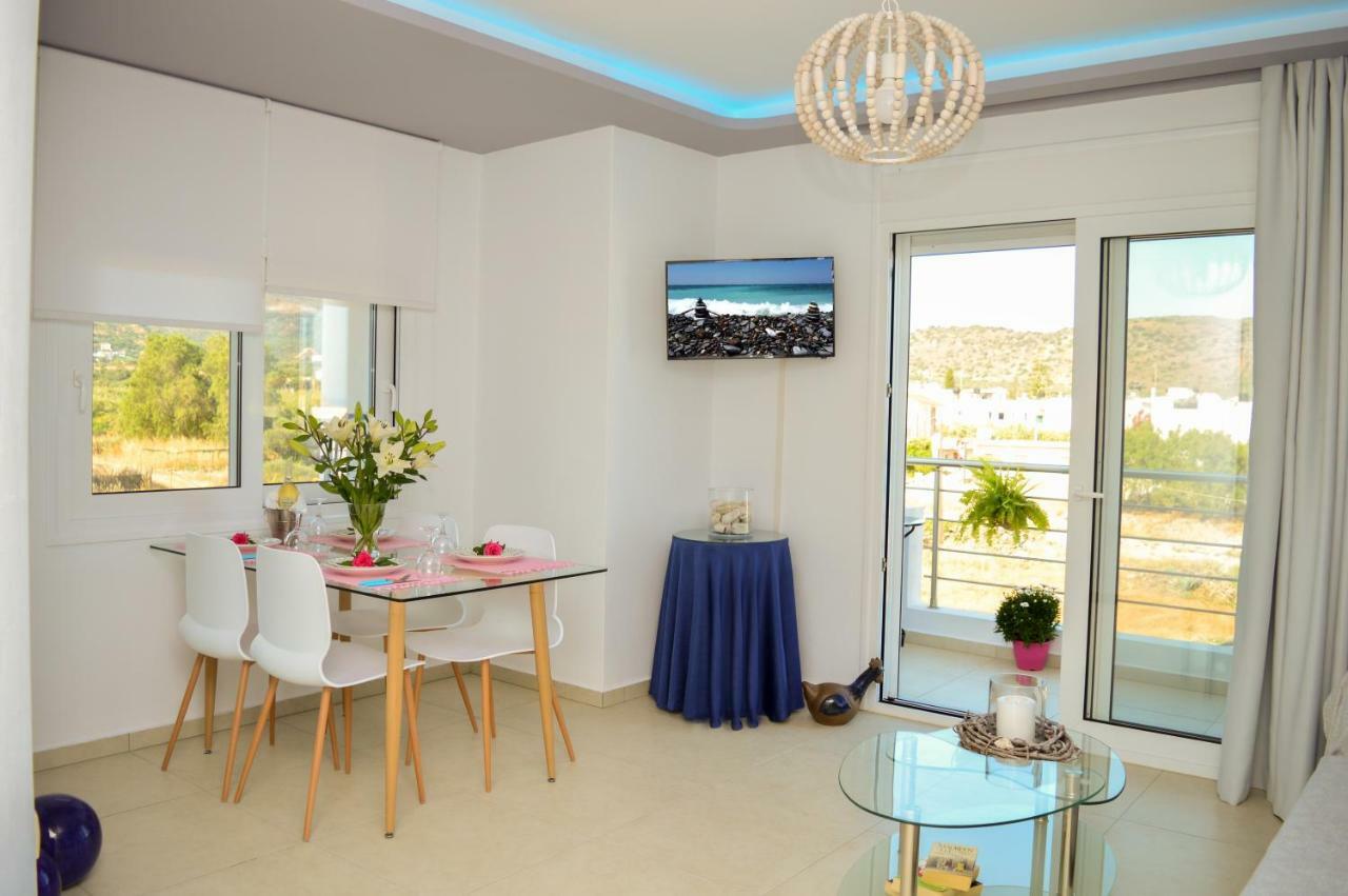 Meltemi Beach Apartments Milatos Bagian luar foto